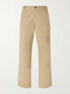 Mr P. - Straight-Leg Cotton and Linen-Blend Trousers - Neutrals