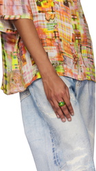 Collina Strada Green Liberty Frog Ring