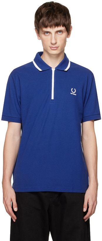 Photo: Raf Simons Blue Fred Perry Edition Polo