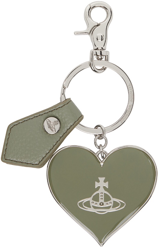 Photo: Vivienne Westwood Silver Re-Vegan Mirror Heart Orb Keychain