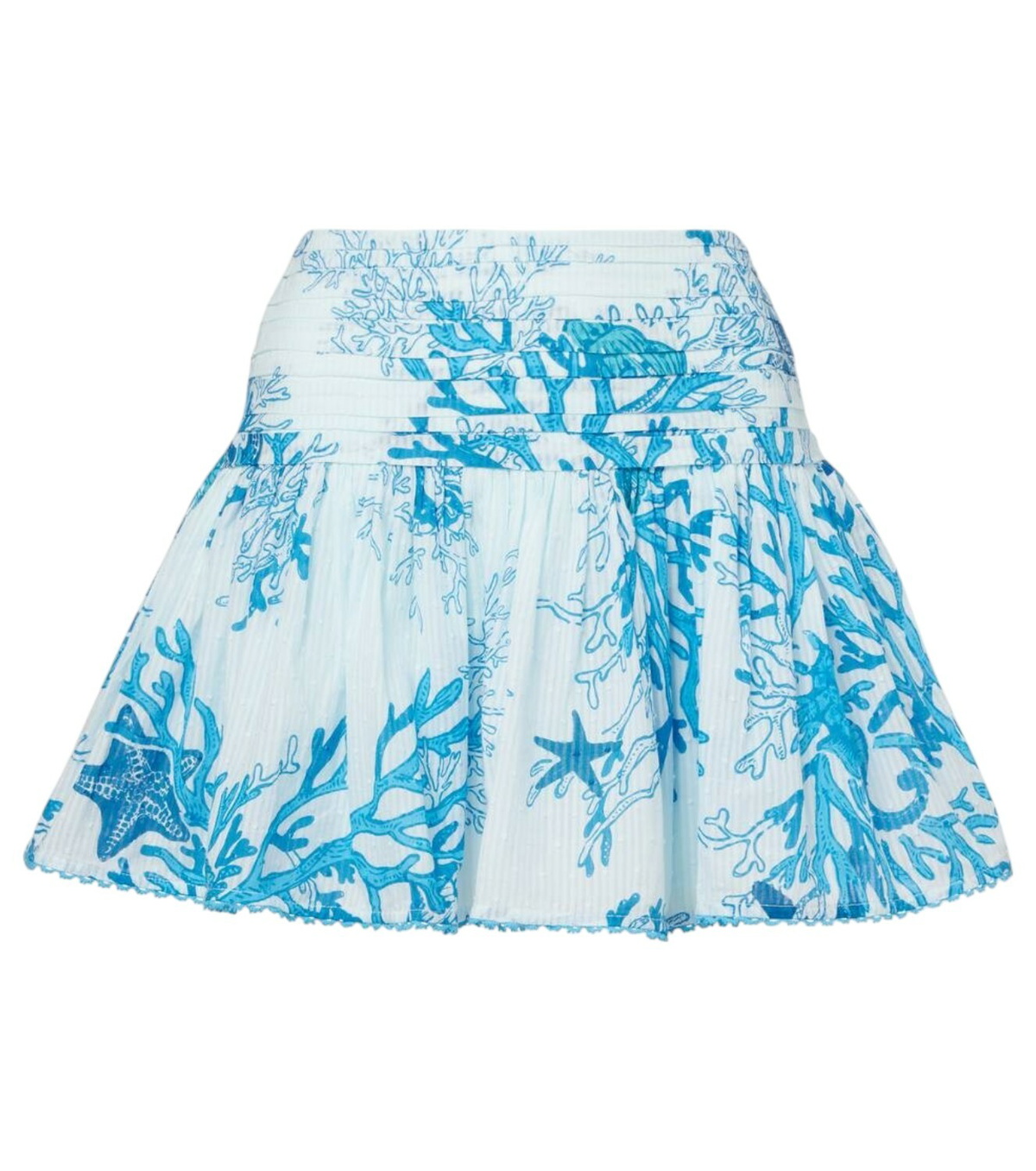 Poupette St Barth Tiered cotton maxi skirt Poupette St Barth