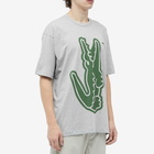 Comme des Garçons SHIRT Men's x Lacoste Vertical Croc T-Shirt in Top Grey/Green