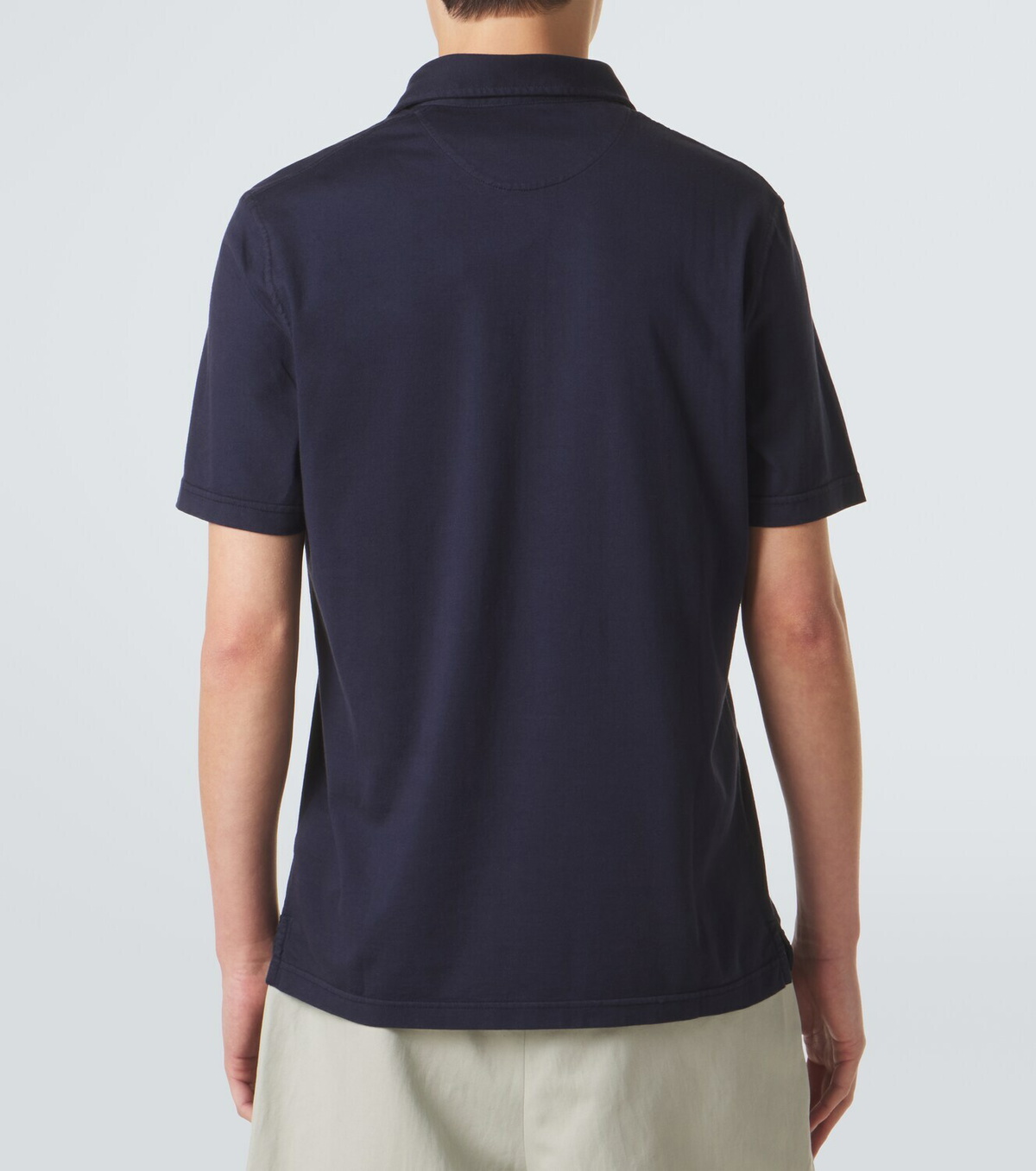 Fedeli Cotton jersey polo shirt