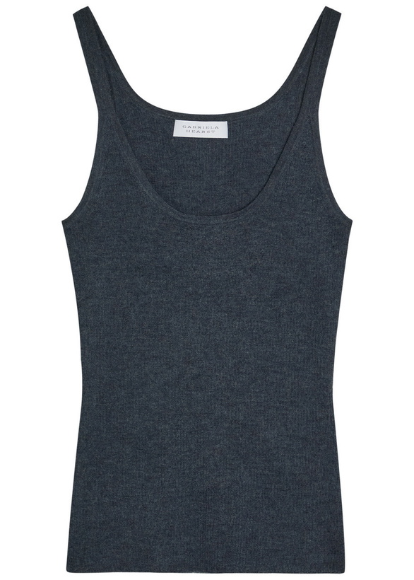 Photo: Gabriela Hearst Cinxia Cashmere and Silk-blend Tank Denim