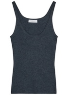 Gabriela Hearst Cinxia Cashmere and Silk-blend Tank Denim