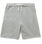 Theory - Surf Mélange Cotton-Terry Drawstring Shorts - Gray