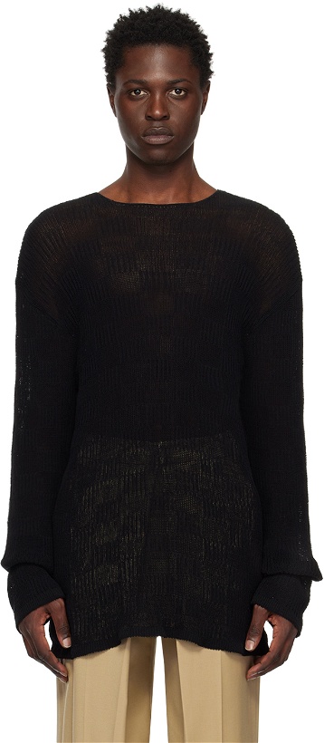 Photo: LOW CLASSIC SSENSE Exclusive Black Resort Sweater