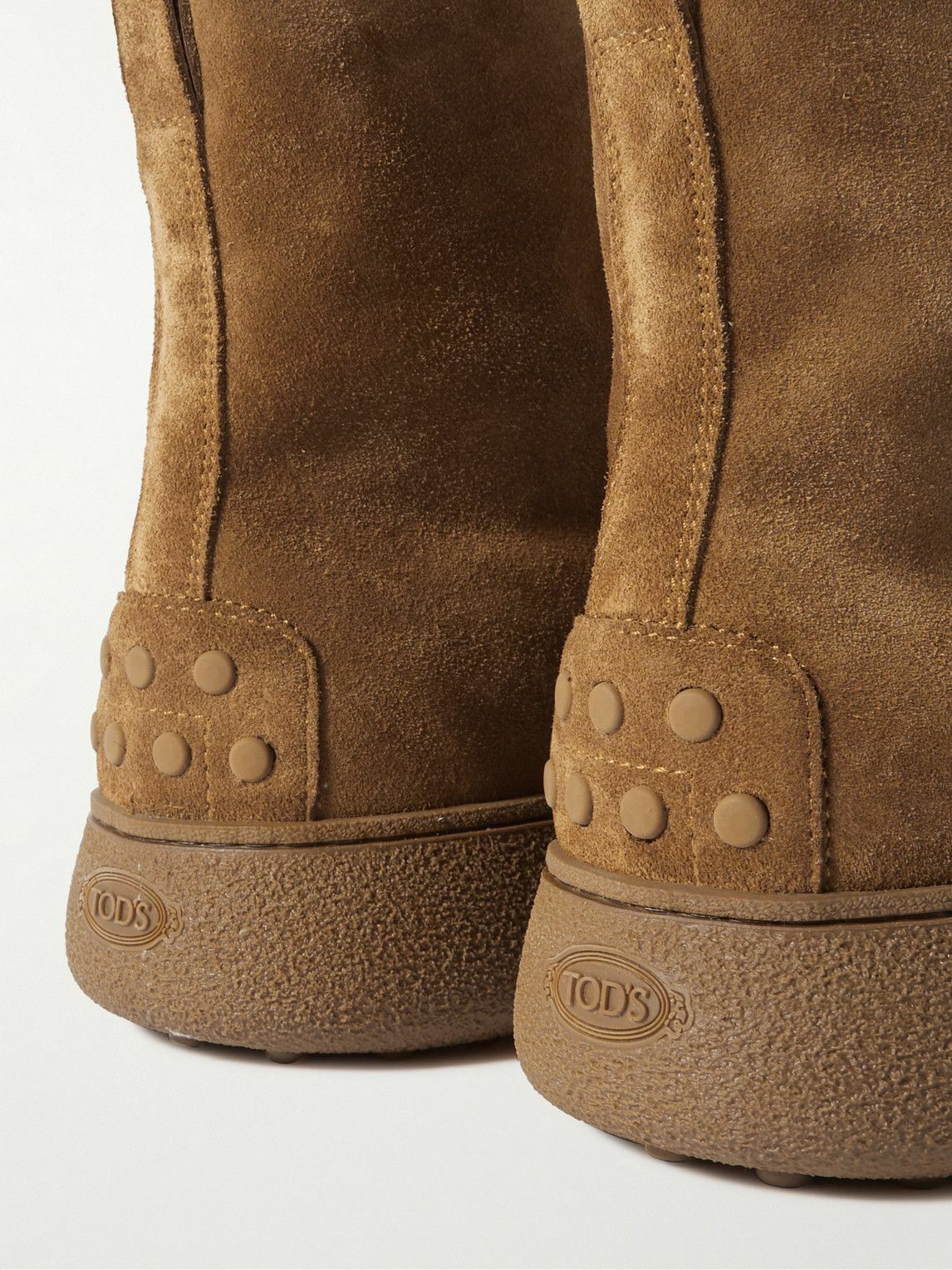 Tod's - Suede Lace-Up Boots - Brown