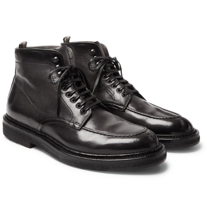 Photo: Officine Creative - Stanford Leather Boots - Dark gray