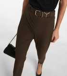 Y/Project - Belted high-rise stirrup pants