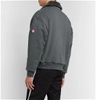 Cav Empt - Faux Fur-Lined Cotton-Jersey Zip-Up Sweatshirt - Gray