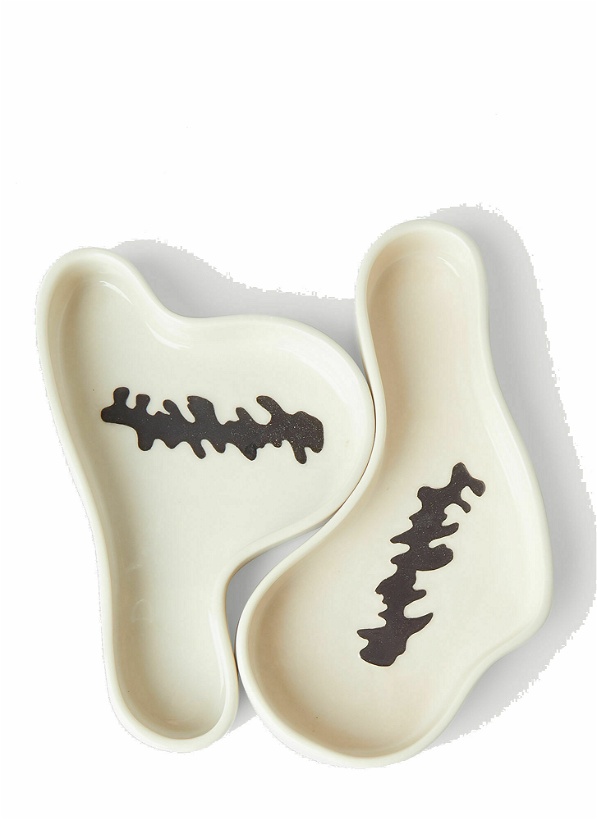 Photo: Set of Two Curved Trays in White