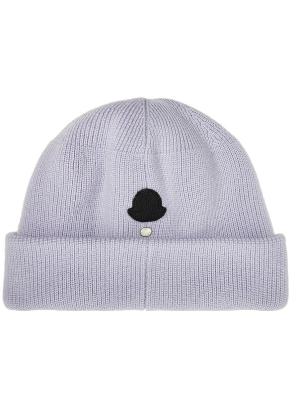 Photo: Moncler Genius 6 Moncler 1017 Ribbed Wool Beanie - Lilac