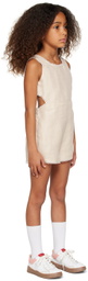 Chloé Kids Off-White Cutout Romper
