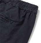 Folk - Garment-Dyed Linen and Cotton-Blend Drawstring Shorts - Navy