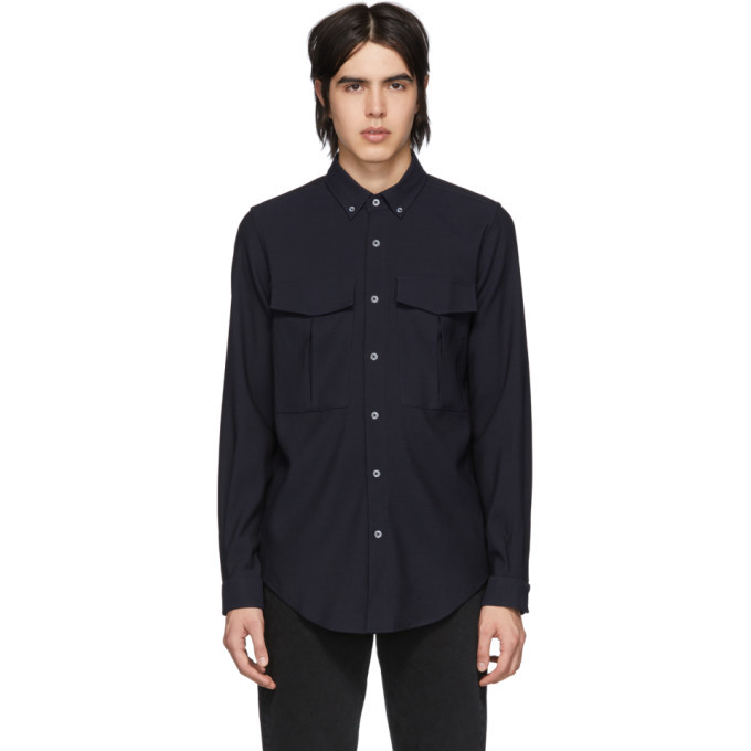 Harmony Navy Wool Connor Shirt Harmony