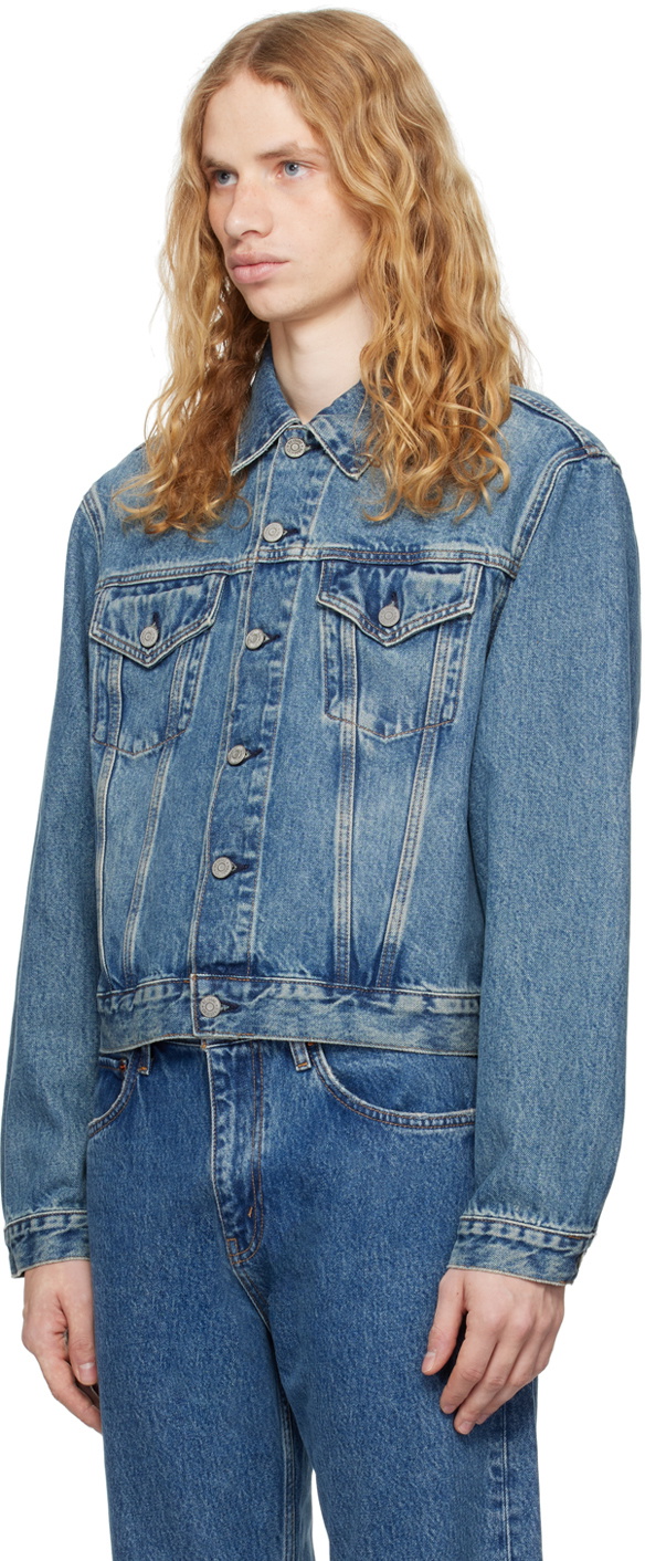 Re/Done Blue 'The Mel Trucker' Denim Jacket Re/Done