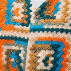 Engineered Garments Men's Knit Cardigan in Multi Crochet Knit