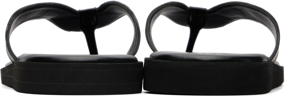BOSS Black Embossed-Logo Flip-Flops