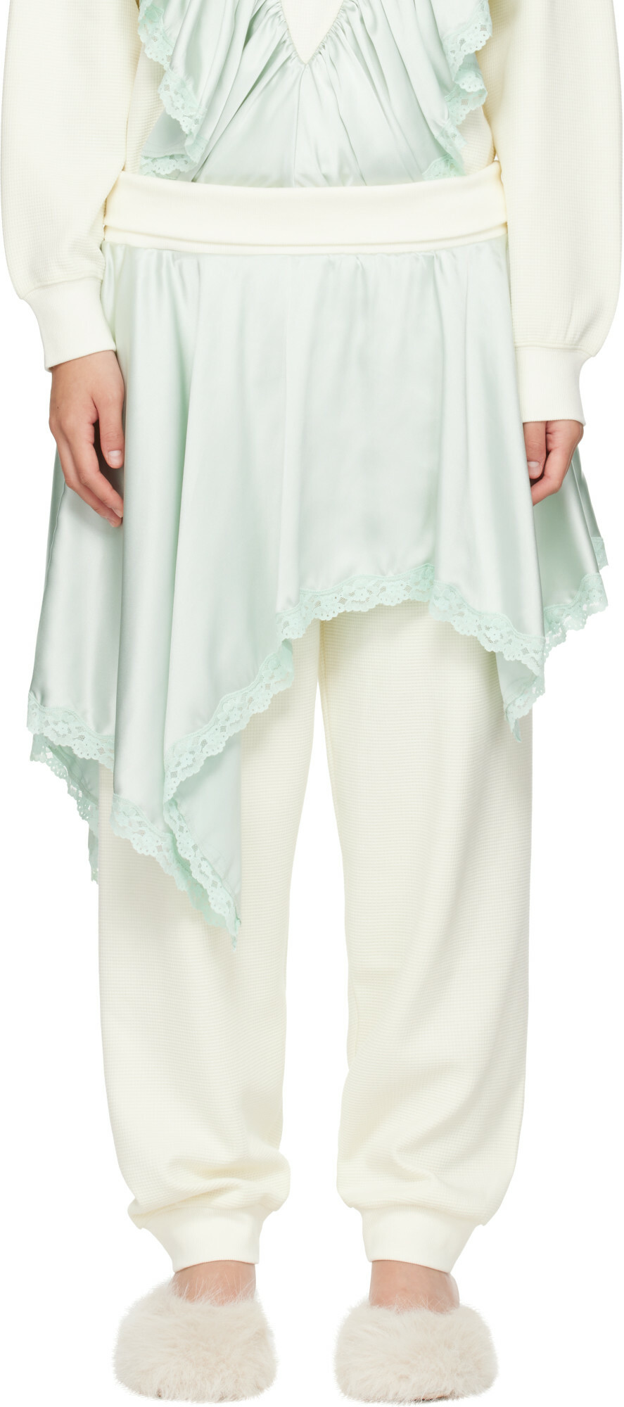 Sandy Liang Off-White Rue Trousers