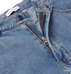 Pop Trading Company - Wide-Leg Stonewashed Denim Jeans - Blue