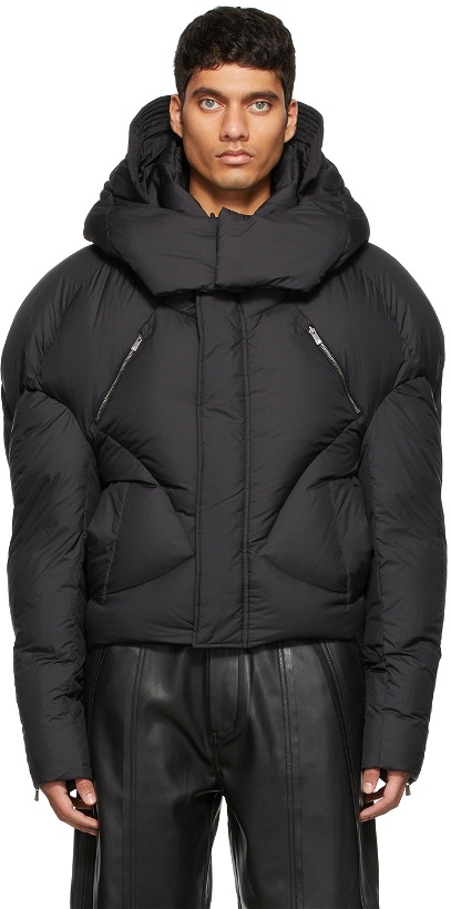 Photo: Chen Peng Black Down Quilted Puffer Jacket
