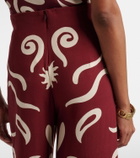 Cala de la Cruz Toya printed wide-leg pants