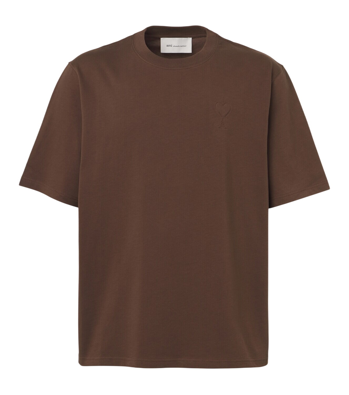 AMI PARIS - ADC Logo-Embroidered Ribbed Stretch Organic Cotton