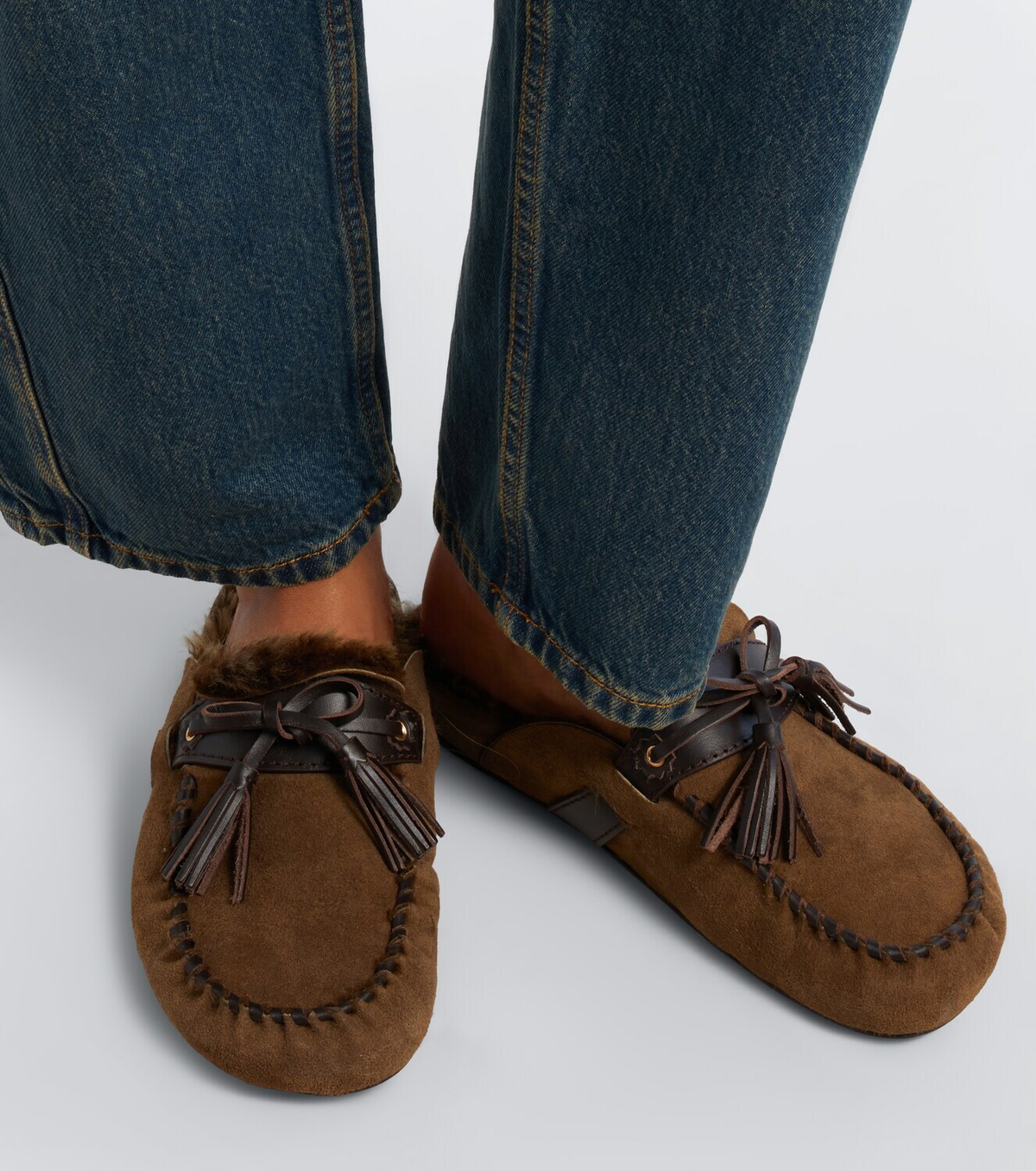 Isabel Marant Malvin shearling-lined suede mules