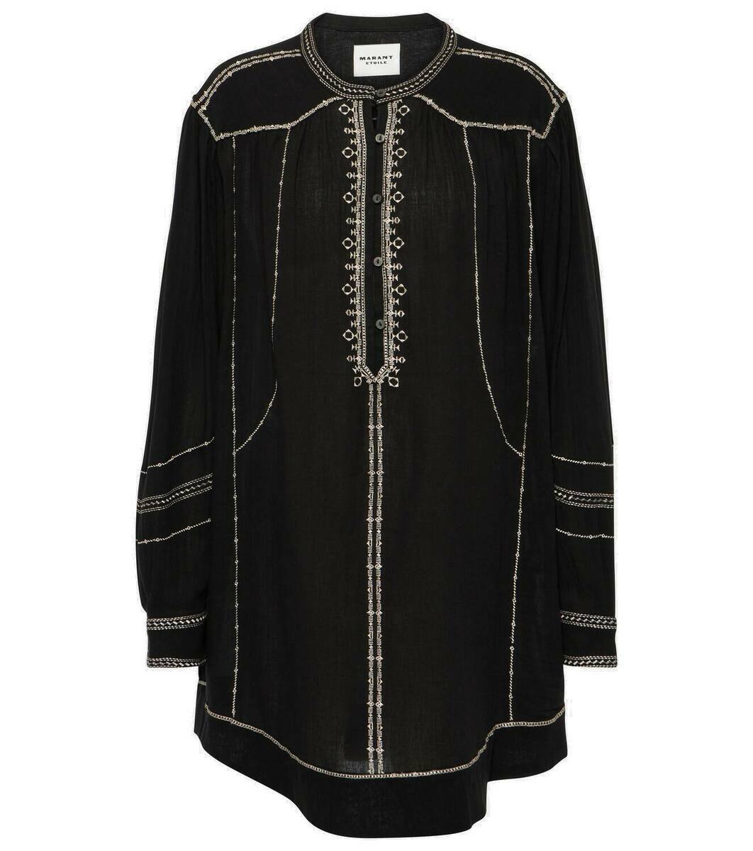【送料&関税込】Marant Atoile Embroidered Cotton Loane Mini Isabel Marant Etoile Embroidered cotton loane mini dress
