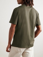 Loewe - Anagram Debossed Cotton-Jersey T-Shirt - Green