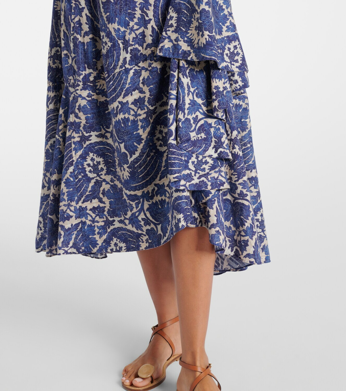 Ulla Johnson Sabina printed cotton-blend maxi skirt