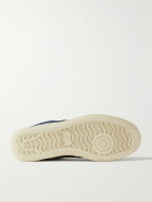 New Balance - CT500 Leather-Trimmed Suede and Nubuck Sneakers - Blue