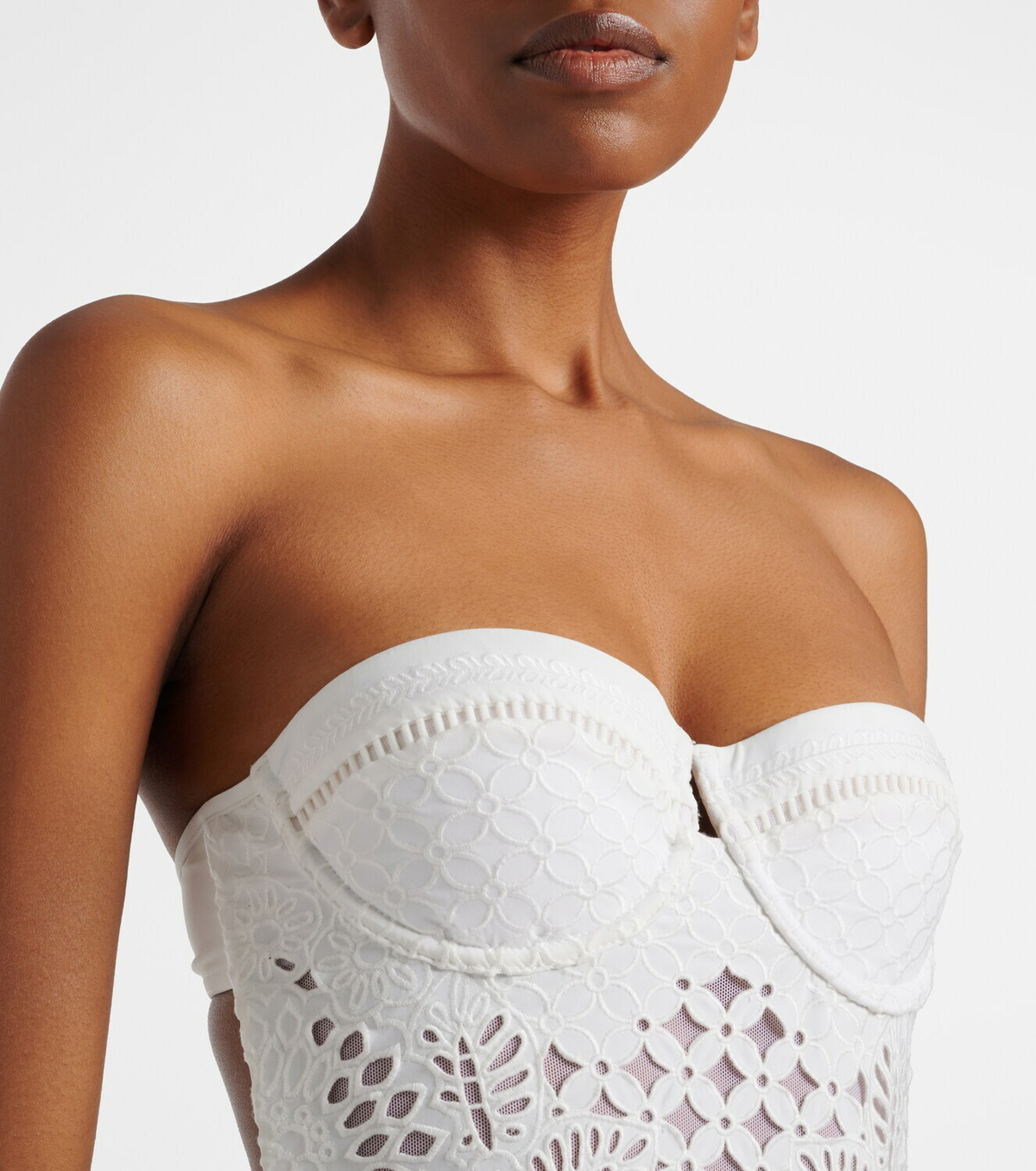 Zimmermann Indra embroidered swimsuit