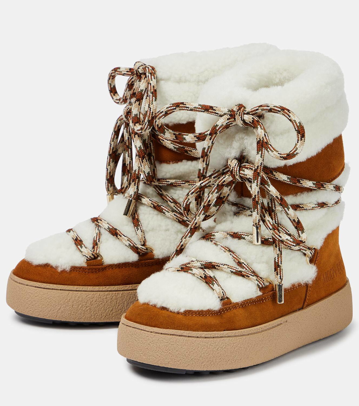 ショートブーツ・ブーティ MOON BOOT LAB69 ICON TAN SHEARLING PUMPS moon-boot-lab69-icon-tan-