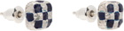 MAPLE Silver & Navy Davie Earrings