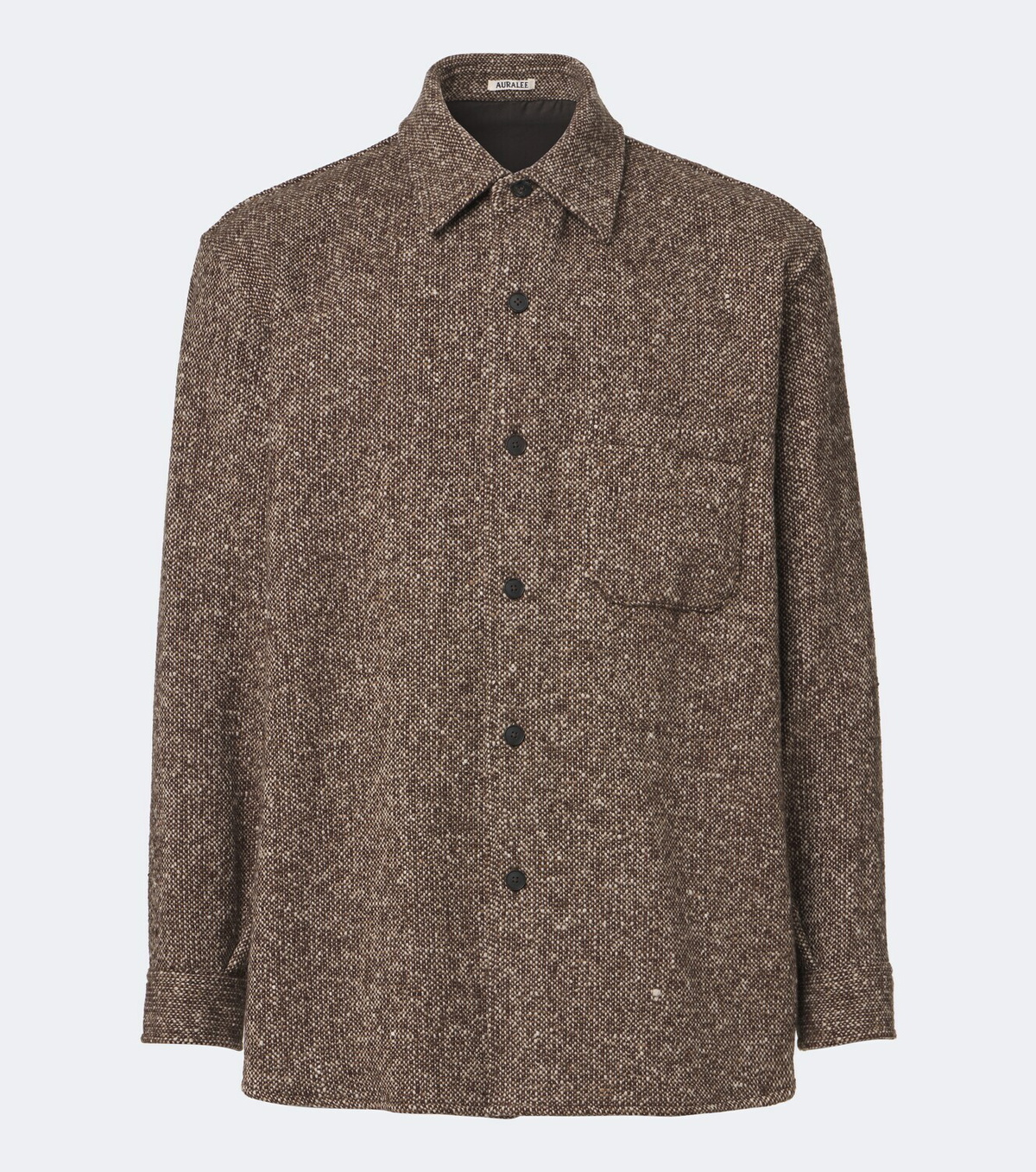 Auralee Wool tweed overshirt