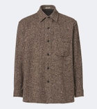 Auralee Wool tweed overshirt
