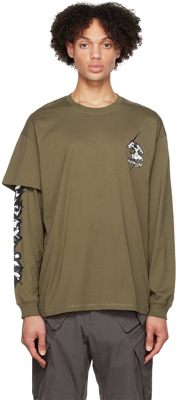 Photo: ACRONYM Khaki Layered Long Sleeve T-Shirt