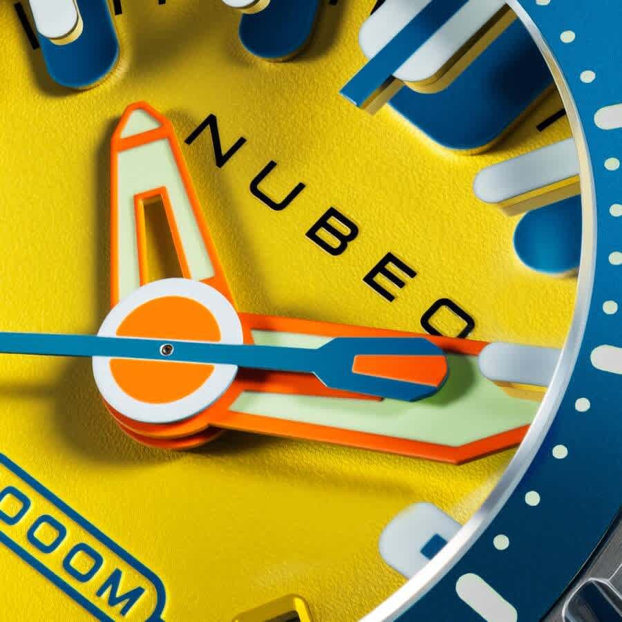 Nubeo Aluminaut Yellow Dial Mens Watch NB-6115-88