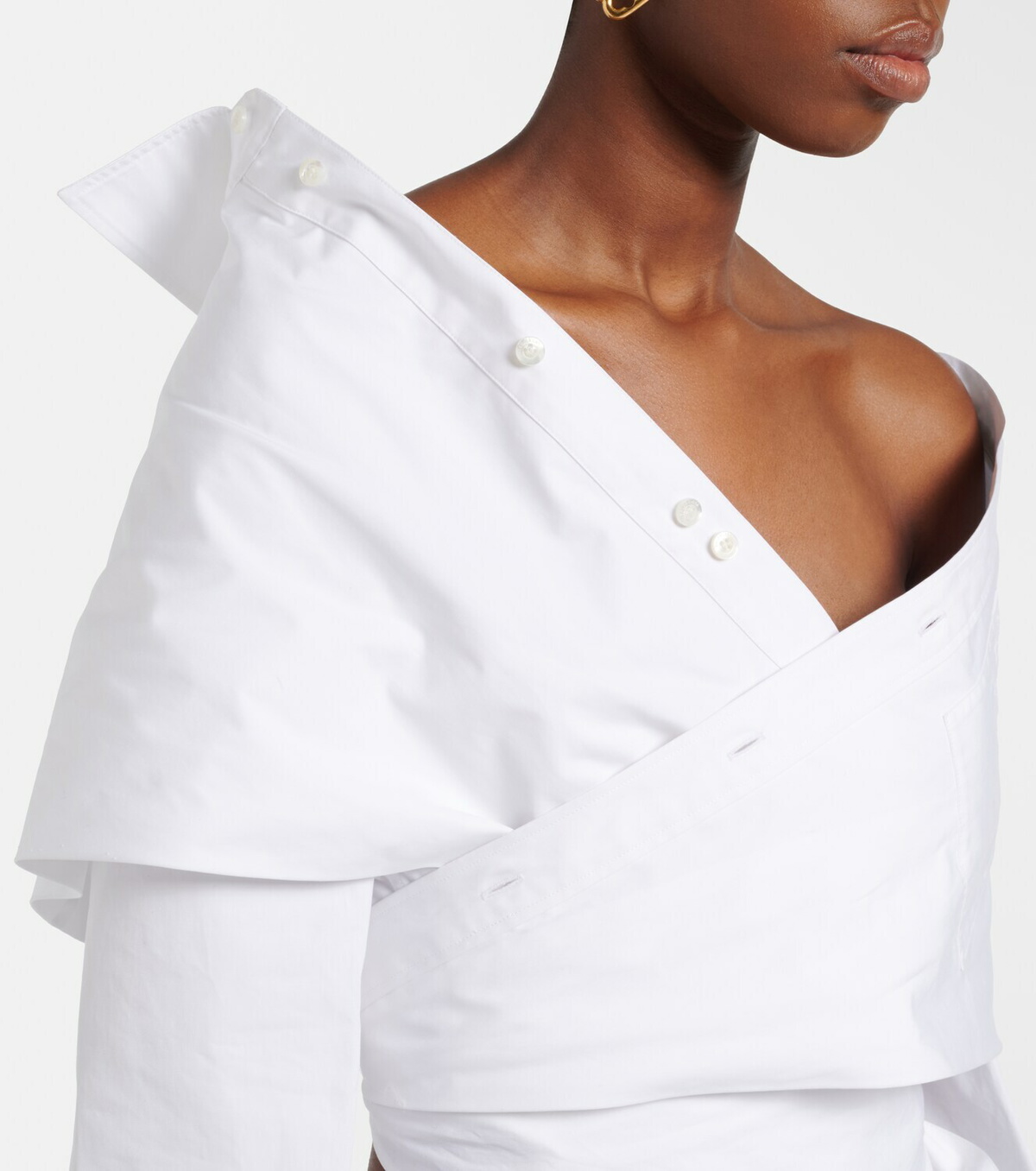 Balenciaga Off-shoulder cotton top