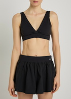 Tala Dayflex V-neck Stretch-jersey Sports bra Black