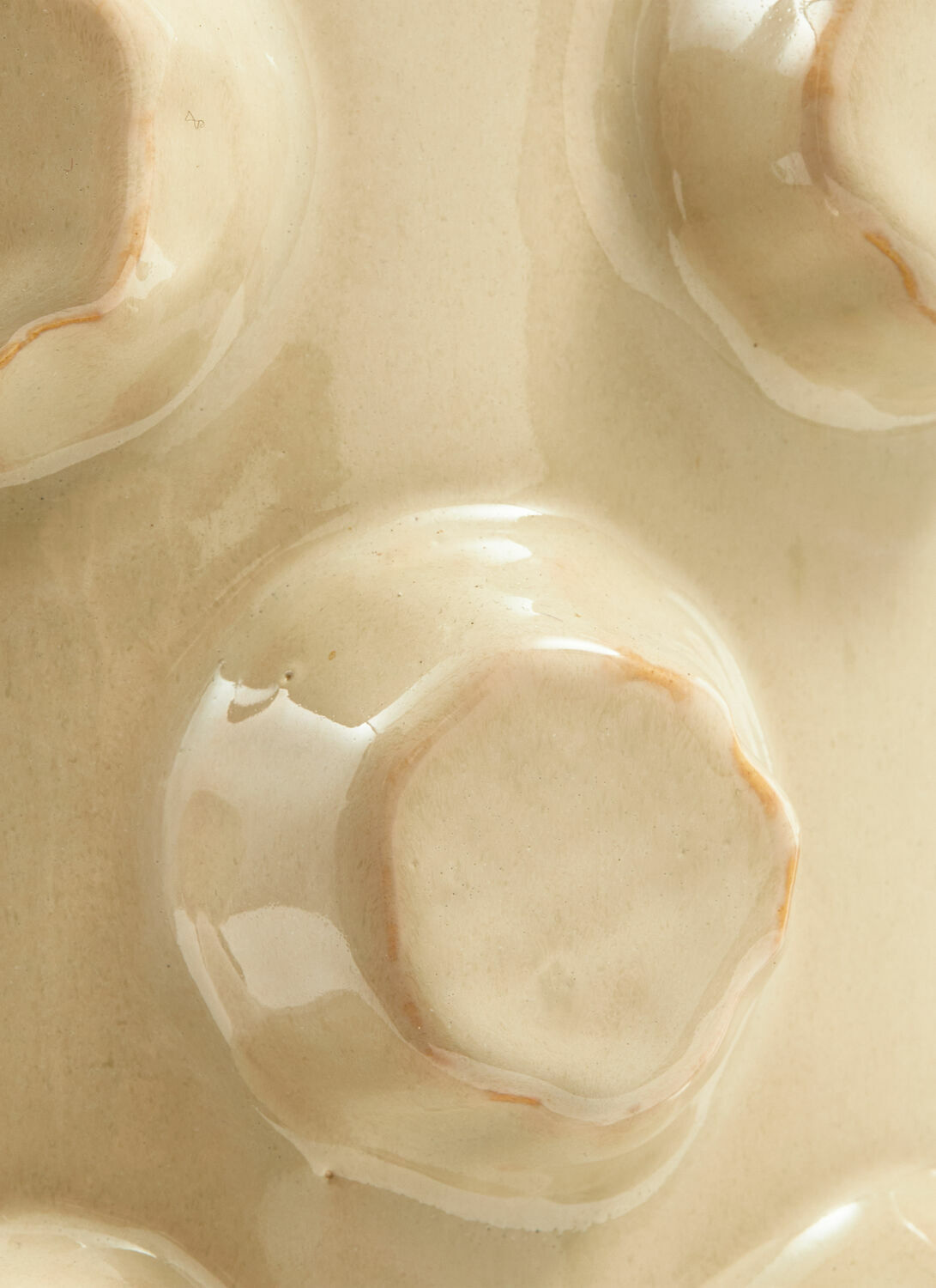 POLSPOTTEN Textured Ceramic Cylinder Vase