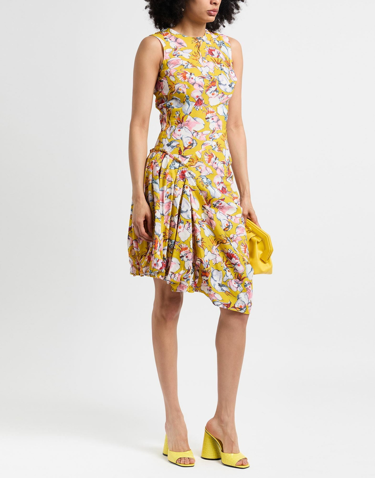 Ermanno Scervino Womens Midi dress in Yellow