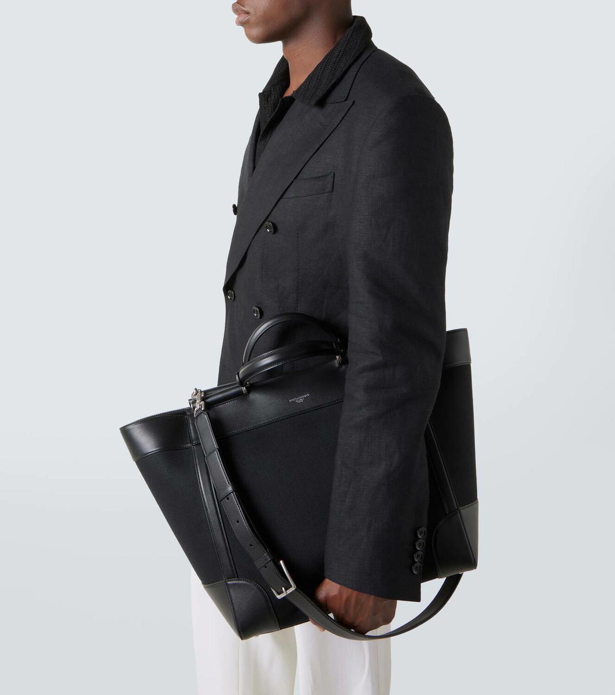 Dolce&Gabbana Leather-trimmed tote bag