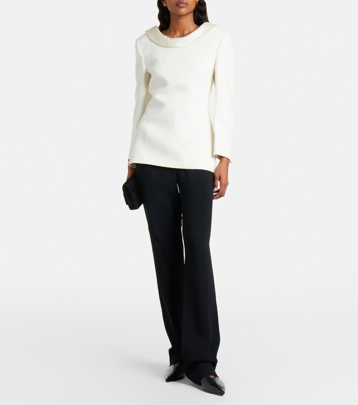 Róhe Satin-trimmed blazer