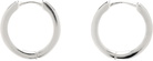 Laura Lombardi Silver Forza Hoop Earrings