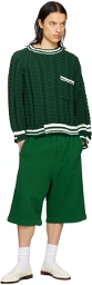 Meryll Rogge Green Drawstring Shorts