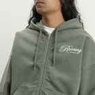 END. x Ronning Men's Zip Hood in Sage Green