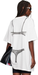 VAQUERA Off-White Trompe L'Oeil Tall T-shirt